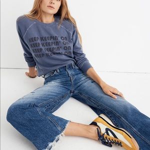 Madewell Rivet + Thread Wide Leg Crop Jeans